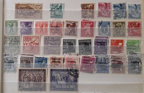 Germany WW2 Allied Territories + British American Zones Stamps 1945-1949, Over 170 Stamps