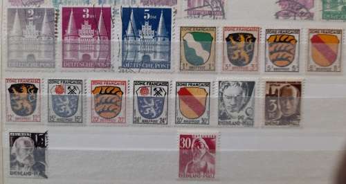 Germany WW2 Allied Territories + British American Zones Stamps 1945-1949, Over 170 Stamps