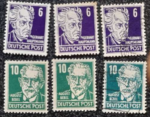 DDR 1952-1953 Complete Set Cancelled Joint Russian Zones Stamps 2 Pfg - 84 Pfg & MORE AMAZING STAMPS