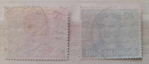 Germany Berlin 2 Stamps 20Pfg + 30Pfg Cancelled, 1949 200th Anniversary of the Birth of Goethe