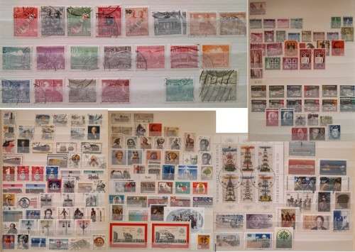 Germany DDR Berlin Stamps 1948-1987, Lot of Approximately 200 Stamps
