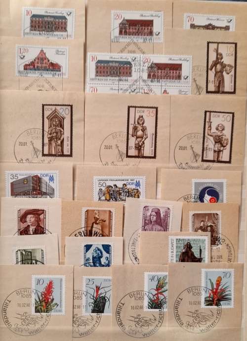 Germany DDR 1st Day Special Cancelations 1955 - 1988 incl. Famous Paintings from Dresden Gallery