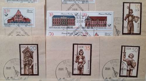 Germany DDR 1st Day Special Cancelations 1955 - 1988 incl. Famous Paintings from Dresden Gallery