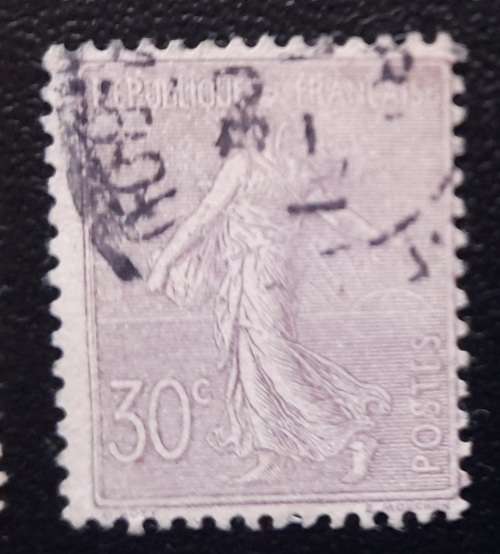 French Stamps, France, the Sower Collection 1903 - 1934 The Semeuse, Background: Lines / Solid, RARE