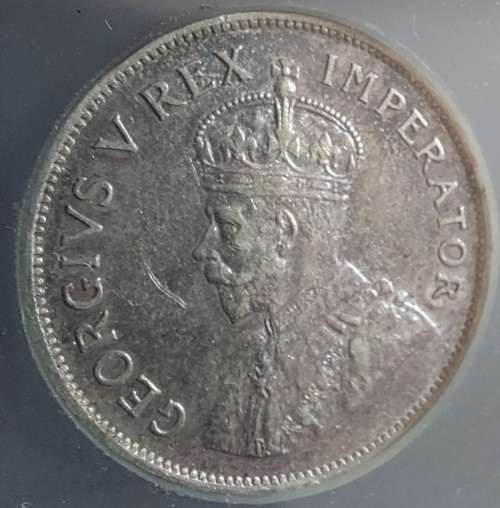 Scarce 1935 Half Crown SANGS graded AU !!