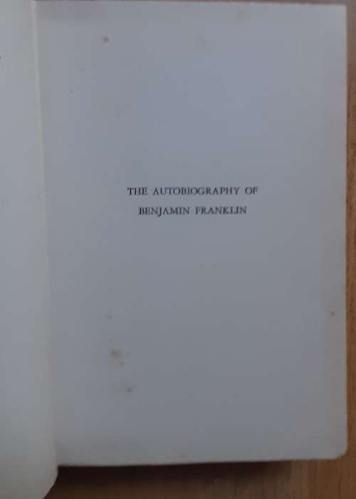 The Autobiography of Benjamin Franklin