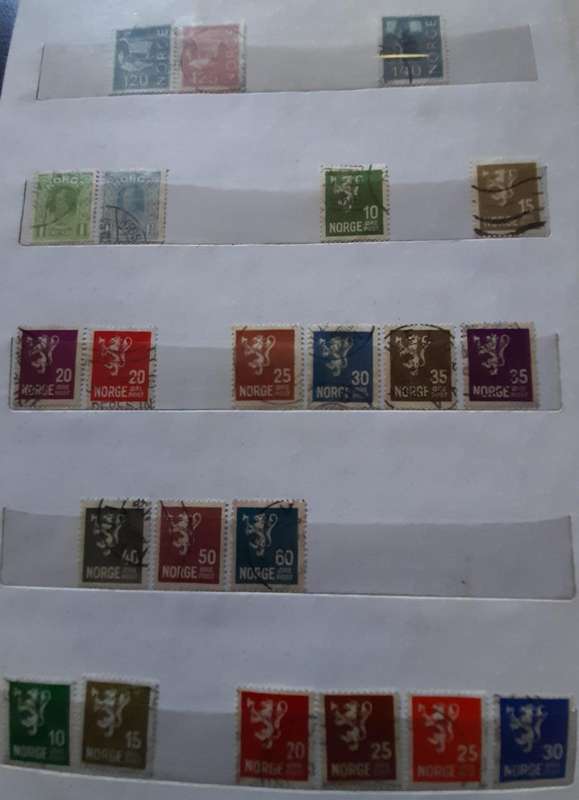 Stamps of Norway, Perfect Start-up Collection, Over 300 Stamps, 1893 - 1979, Album Included