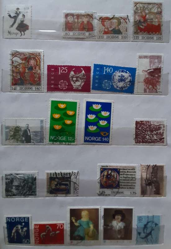 Stamps of Norway, Perfect Start-up Collection, Over 300 Stamps, 1893 - 1979, Album Included