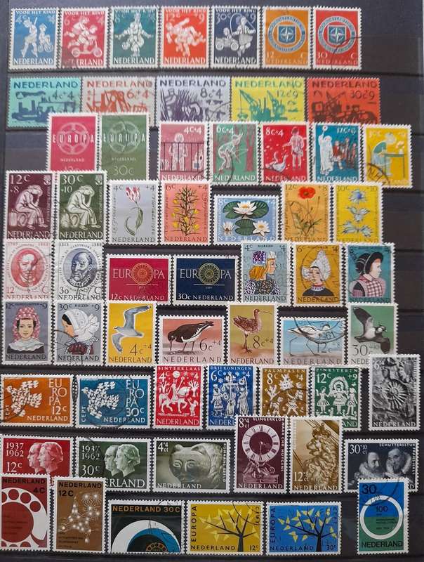 Netherlands / Holland Stamps, 1876 - 1989, Over 680 Stamps,Album Included, Top end Collection