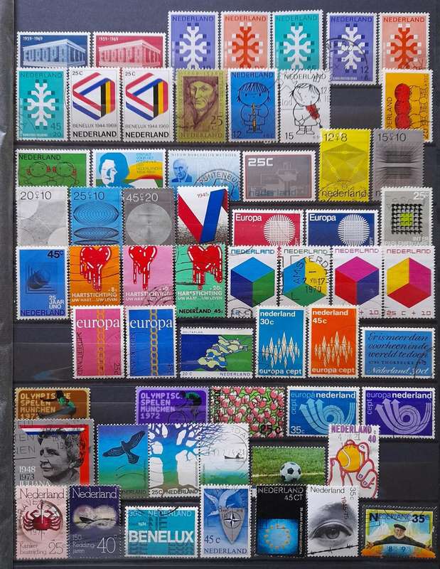 Netherlands / Holland Stamps, 1876 - 1989, Over 680 Stamps,Album Included, Top end Collection