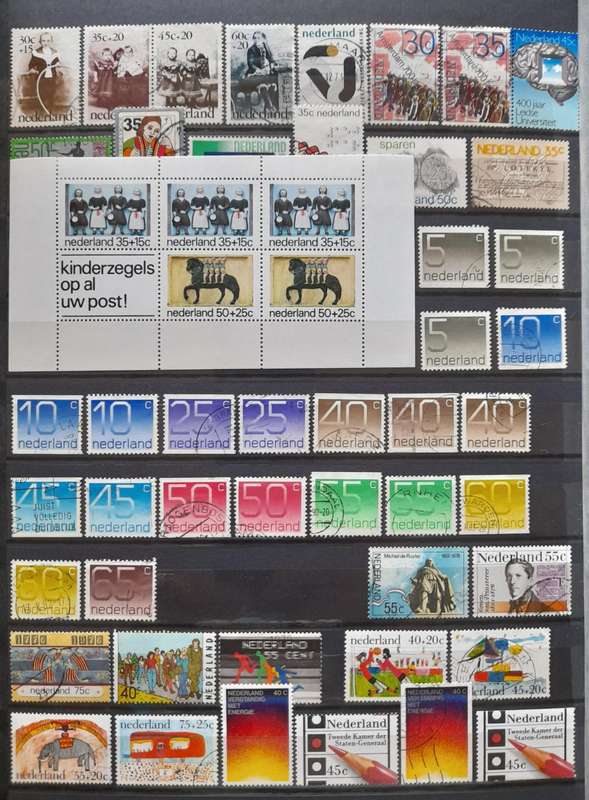 Netherlands / Holland Stamps, 1876 - 1989, Over 680 Stamps,Album Included, Top end Collection