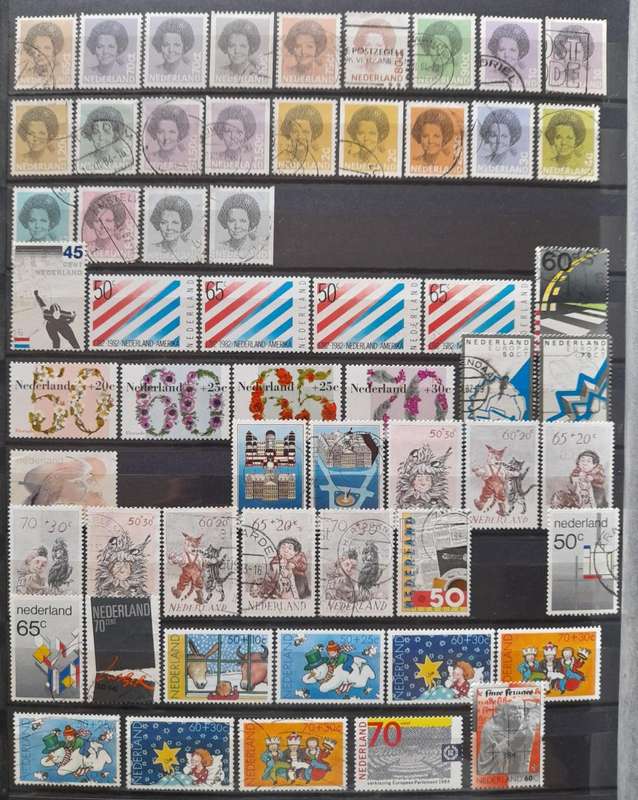 Netherlands / Holland Stamps, 1876 - 1989, Over 680 Stamps,Album Included, Top end Collection