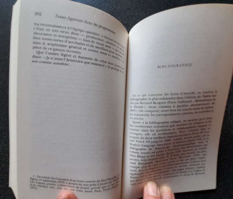 Le Voyageur sans bagage by Jean Anouilh, Edition de Bernard Beugnot, Folio Theatre, PERFECT