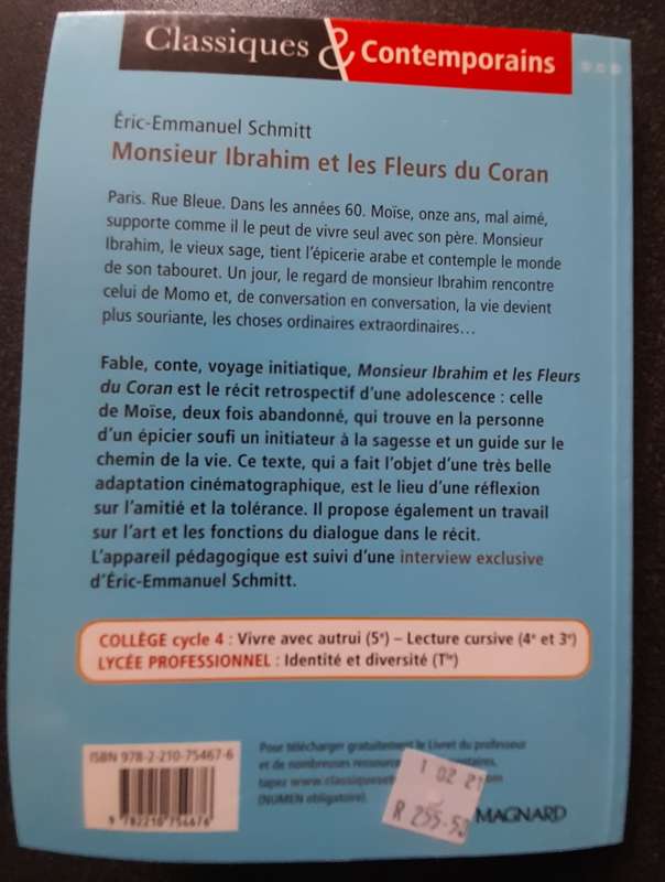 Monsieur Ibrahim et les Fleurs du Coran, Eric-Emmanuel Schmitt