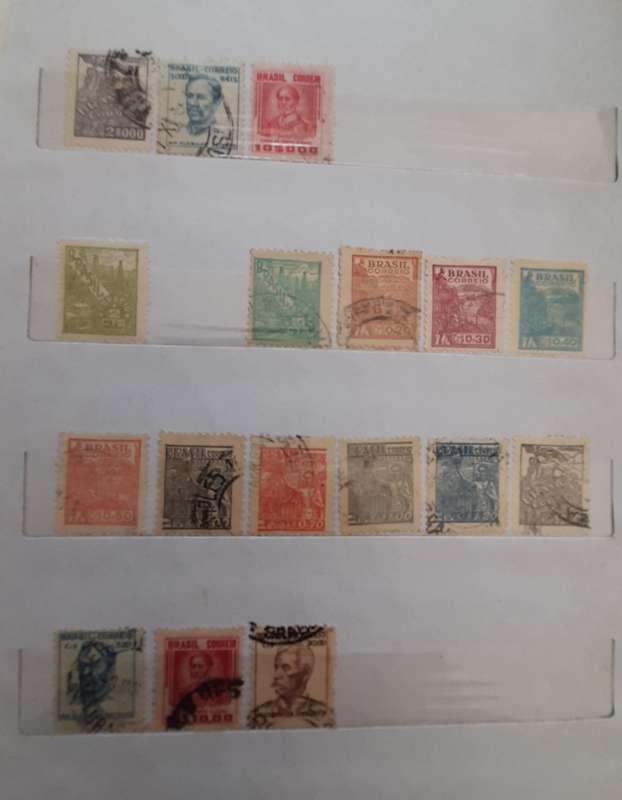 Brazil Stamps 1946 - 1987, Over 150 stamps + Stamp Album Included