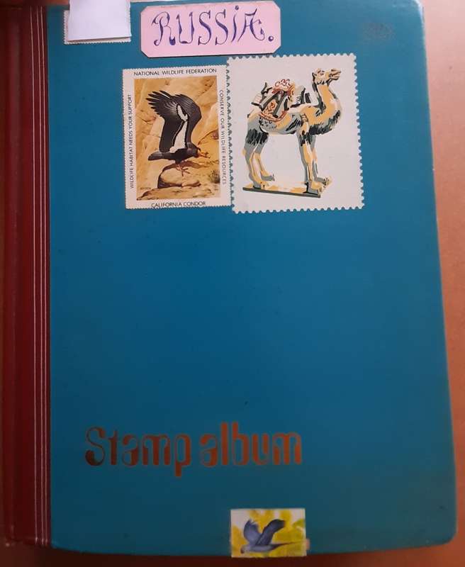 Russia USSR Stamps 1960 to 1988, Over 450 stamps, Album Included