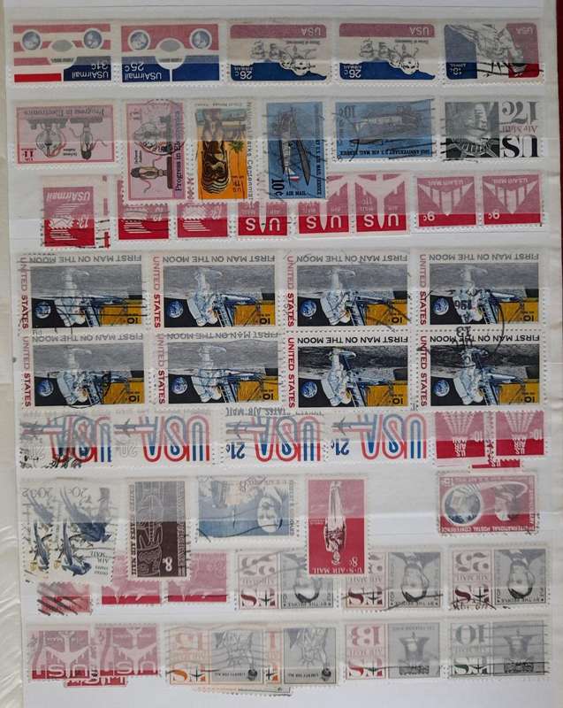 US Air Mail Stamps 1928 to 1991, Over 150 American Stamps