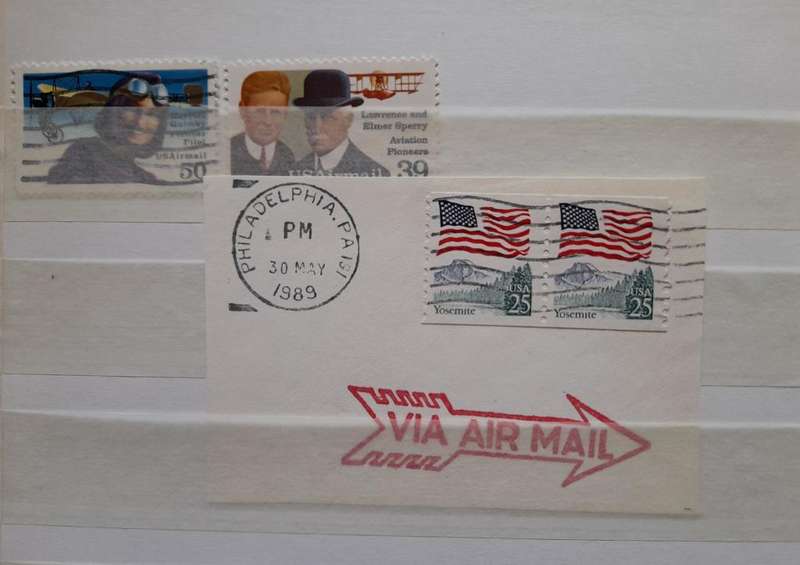 US Air Mail Stamps 1928 to 1991, Over 150 American Stamps