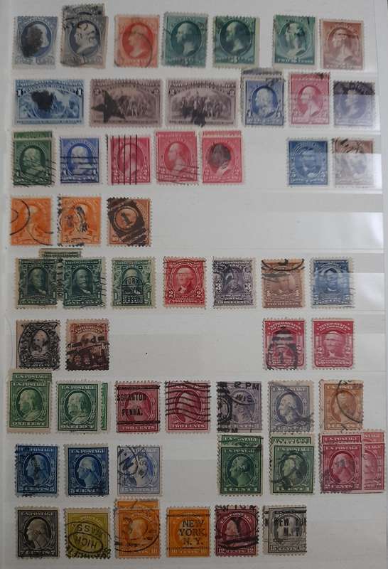 Comprehensive USA Stamp Collection, 1870 to 1985, Over 2100 Stamps & Stamp Blocks, America