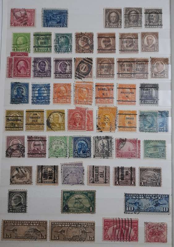 Comprehensive USA Stamp Collection, 1870 to 1985, Over 2100 Stamps & Stamp Blocks, America