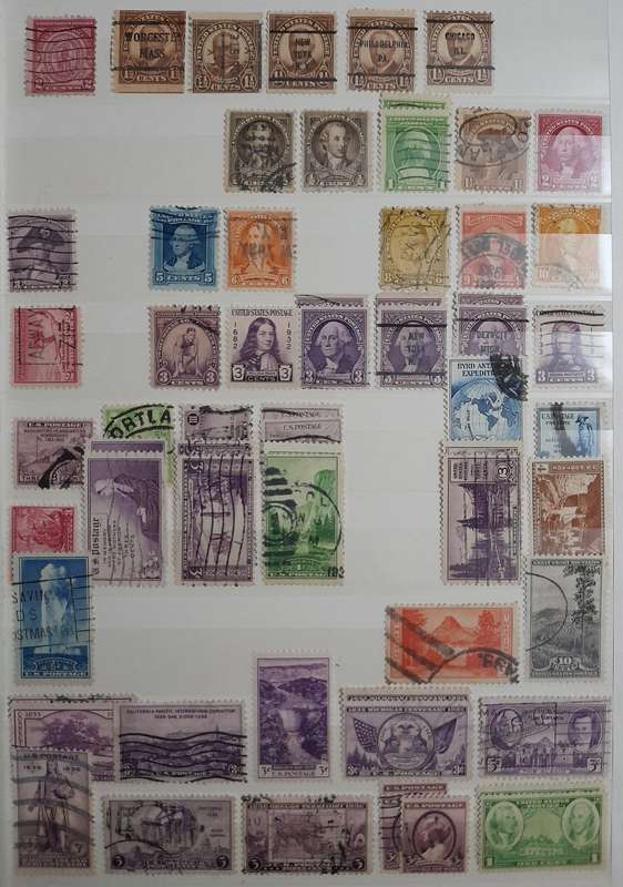 Comprehensive USA Stamp Collection, 1870 to 1985, Over 2100 Stamps & Stamp Blocks, America