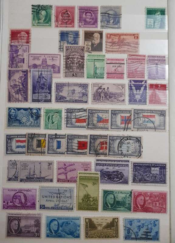 Comprehensive USA Stamp Collection, 1870 to 1985, Over 2100 Stamps & Stamp Blocks, America