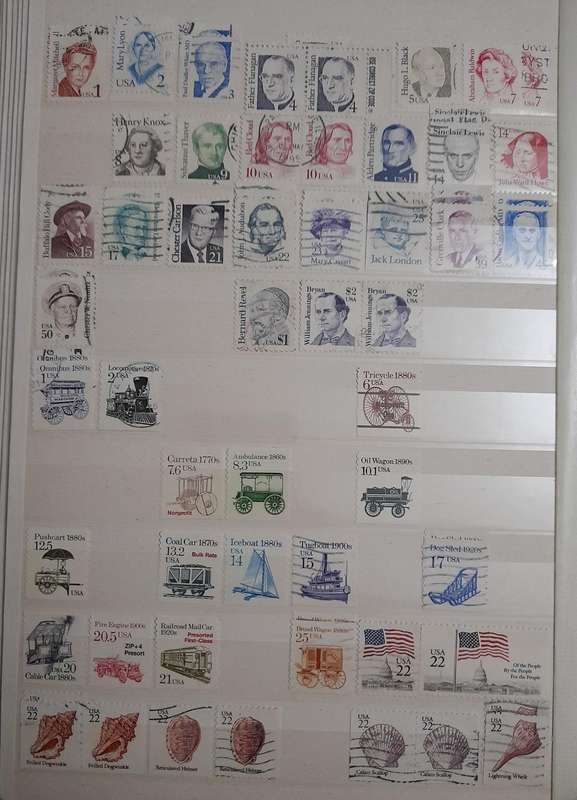 Comprehensive USA Stamp Collection, 1870 to 1985, Over 2100 Stamps & Stamp Blocks, America