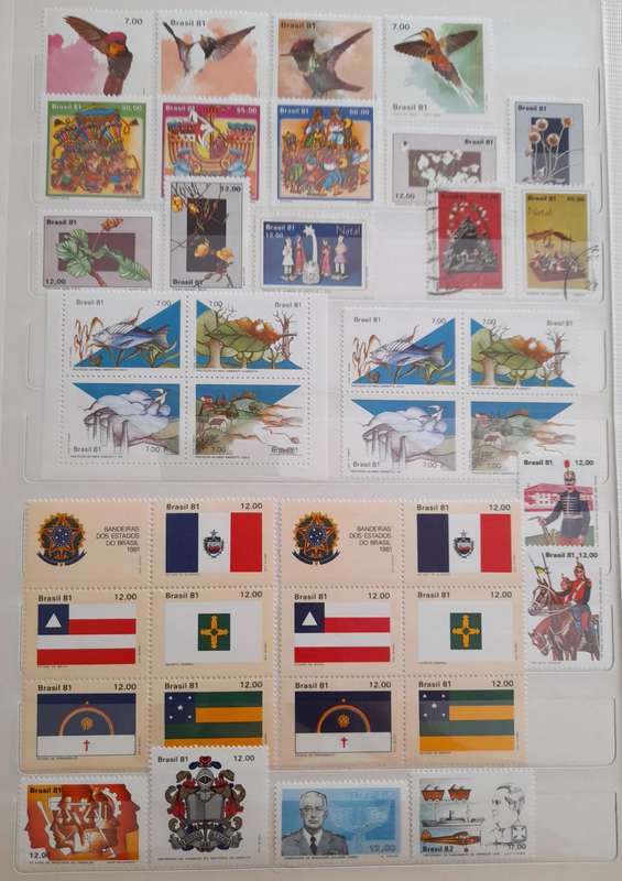 Stamps from Brazil, 1891 to 1984, Over 700 Stamps, a Comprehensive Collection