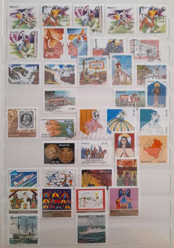 Stamps from Brazil, 1891 to 1984, Over 700 Stamps, a Comprehensive Collection