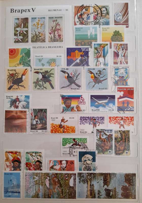 Stamps from Brazil, 1891 to 1984, Over 700 Stamps, a Comprehensive Collection