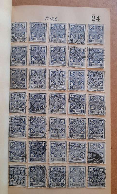Over 400 Stamps, Mostly Cancelled: Ireland, France, Great Britain, Germany