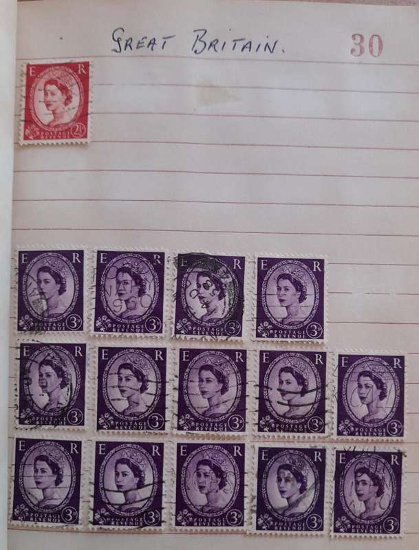 Over 400 Stamps, Mostly Cancelled: Ireland, France, Great Britain, Germany