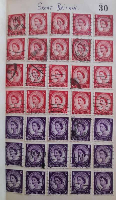 Over 400 Stamps, Mostly Cancelled: Ireland, France, Great Britain, Germany