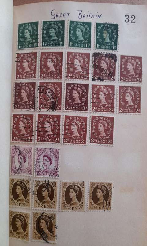 Over 400 Stamps, Mostly Cancelled: Ireland, France, Great Britain, Germany