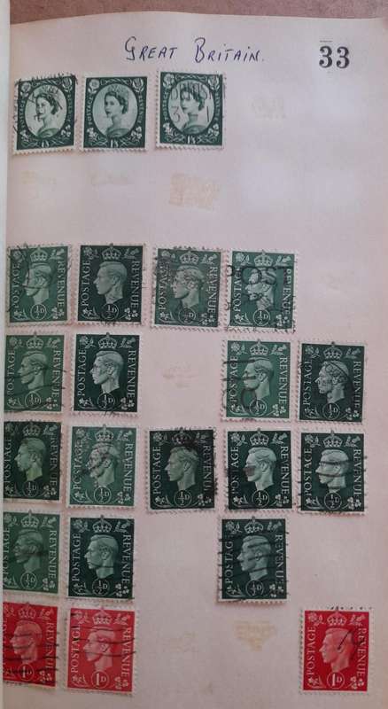 Over 400 Stamps, Mostly Cancelled: Ireland, France, Great Britain, Germany