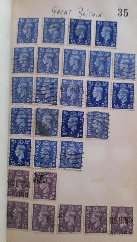 Over 400 Stamps, Mostly Cancelled: Ireland, France, Great Britain, Germany