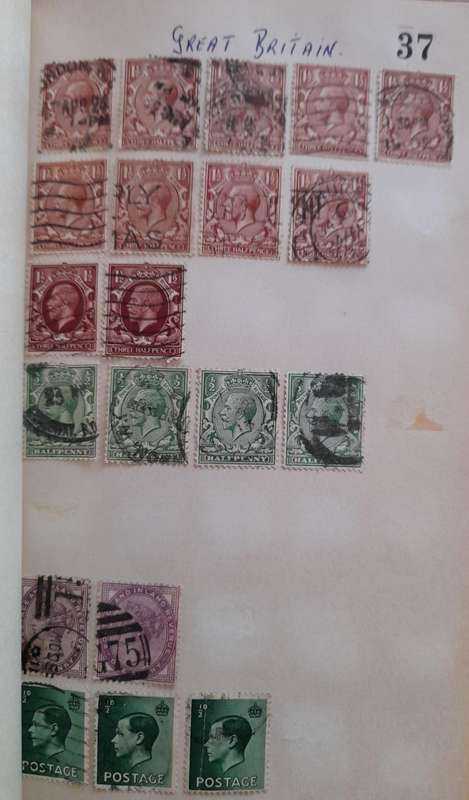 Over 400 Stamps, Mostly Cancelled: Ireland, France, Great Britain, Germany