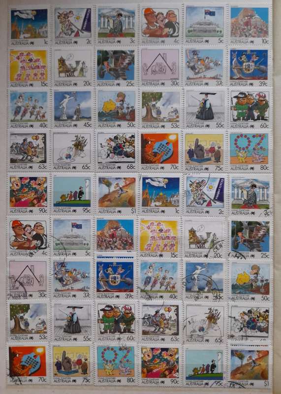 Over 1500 Stamps from Australia 1979 to 1996 and Antarctic 1957 to 1997 and Extra Booklets