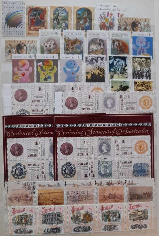 Over 1500 Stamps from Australia 1979 to 1996 and Antarctic 1957 to 1997 and Extra Booklets