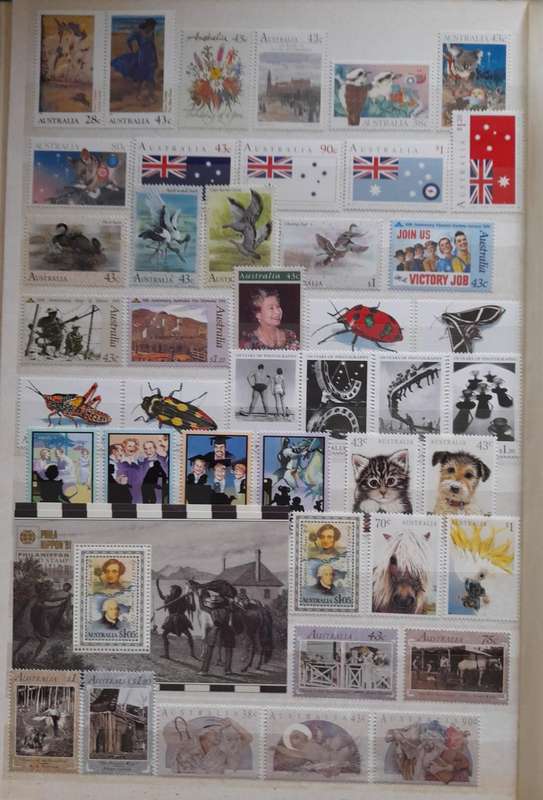 Over 1500 Stamps from Australia 1979 to 1996 and Antarctic 1957 to 1997 and Extra Booklets