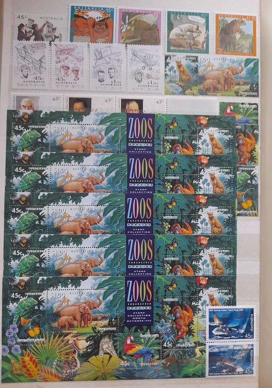 Over 1500 Stamps from Australia 1979 to 1996 and Antarctic 1957 to 1997 and Extra Booklets