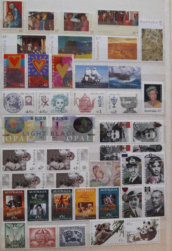 Over 1500 Stamps from Australia 1979 to 1996 and Antarctic 1957 to 1997 and Extra Booklets