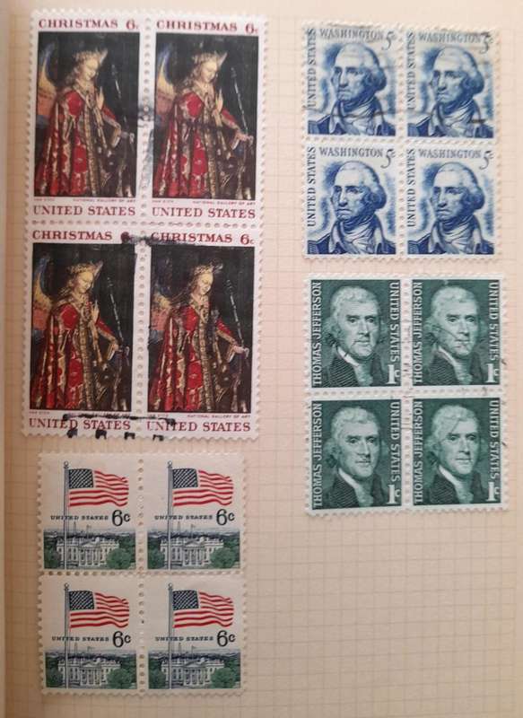 Over 250 Stamps in blocks RSA, Postage Due, South West Africa, Rhodesia, United States of America