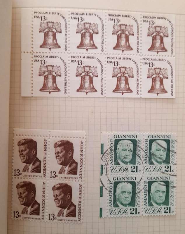 Over 250 Stamps in blocks RSA, Postage Due, South West Africa, Rhodesia, United States of America