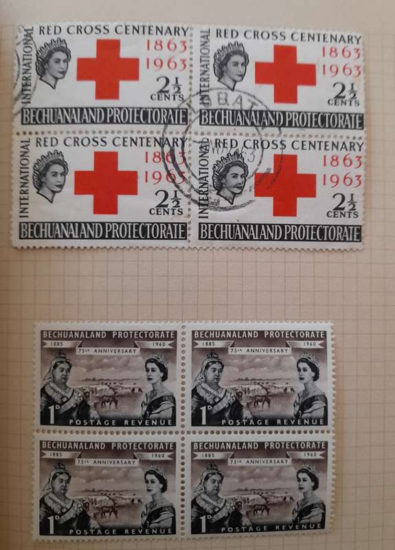 Over 500 Stamps in blocks from All Over the World, Mint State and Cancelled