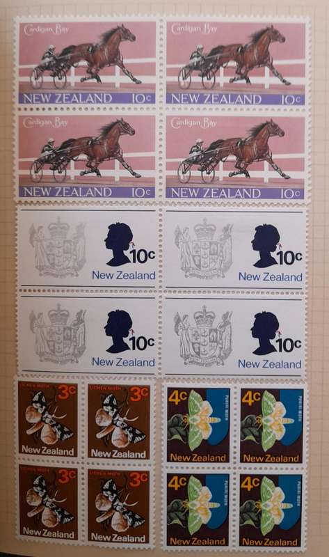 Over 500 Stamps in blocks from All Over the World, Mint State and Cancelled