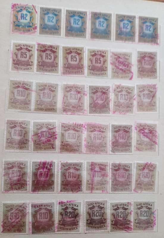 Over 450 ZAR Zegelregt and South Africa Revenue Stamps, a Comprehensive Collection