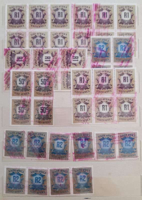 Over 450 ZAR Zegelregt and South Africa Revenue Stamps, a Comprehensive Collection