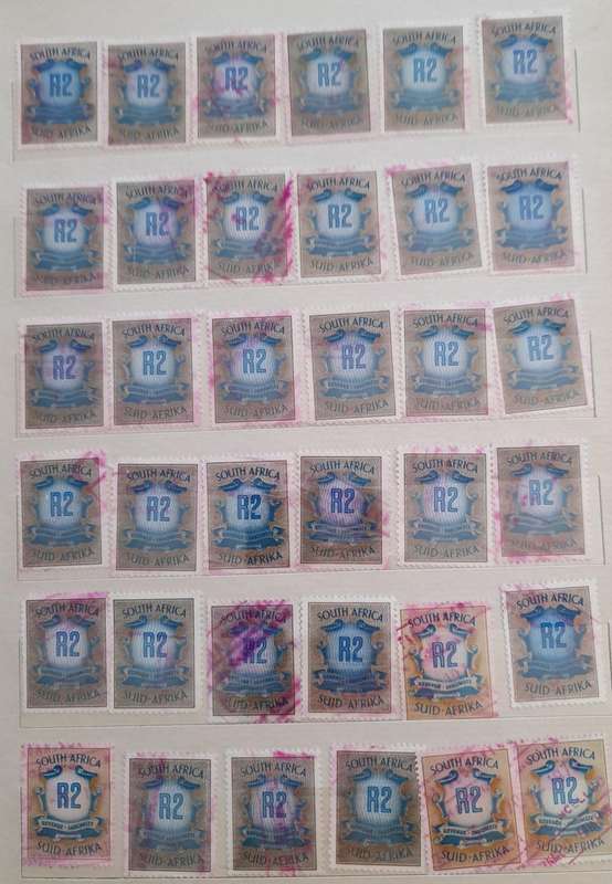 Over 450 ZAR Zegelregt and South Africa Revenue Stamps, a Comprehensive Collection