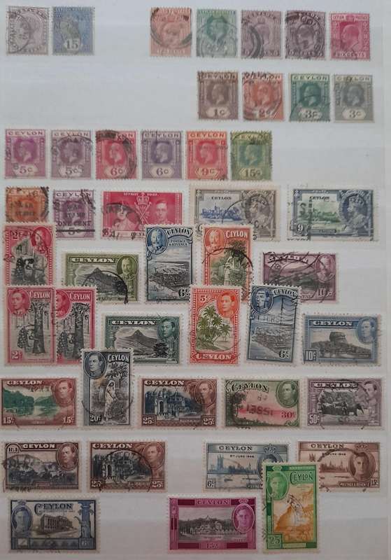 Over 300 Stamps from Ceylon and Sri Lanka 1886 to 1983